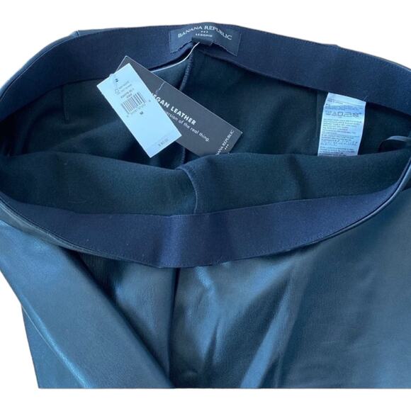 NWT Banana Republic VEGAN LEATHER LEGGING in black size medium - Picture 9 of 12